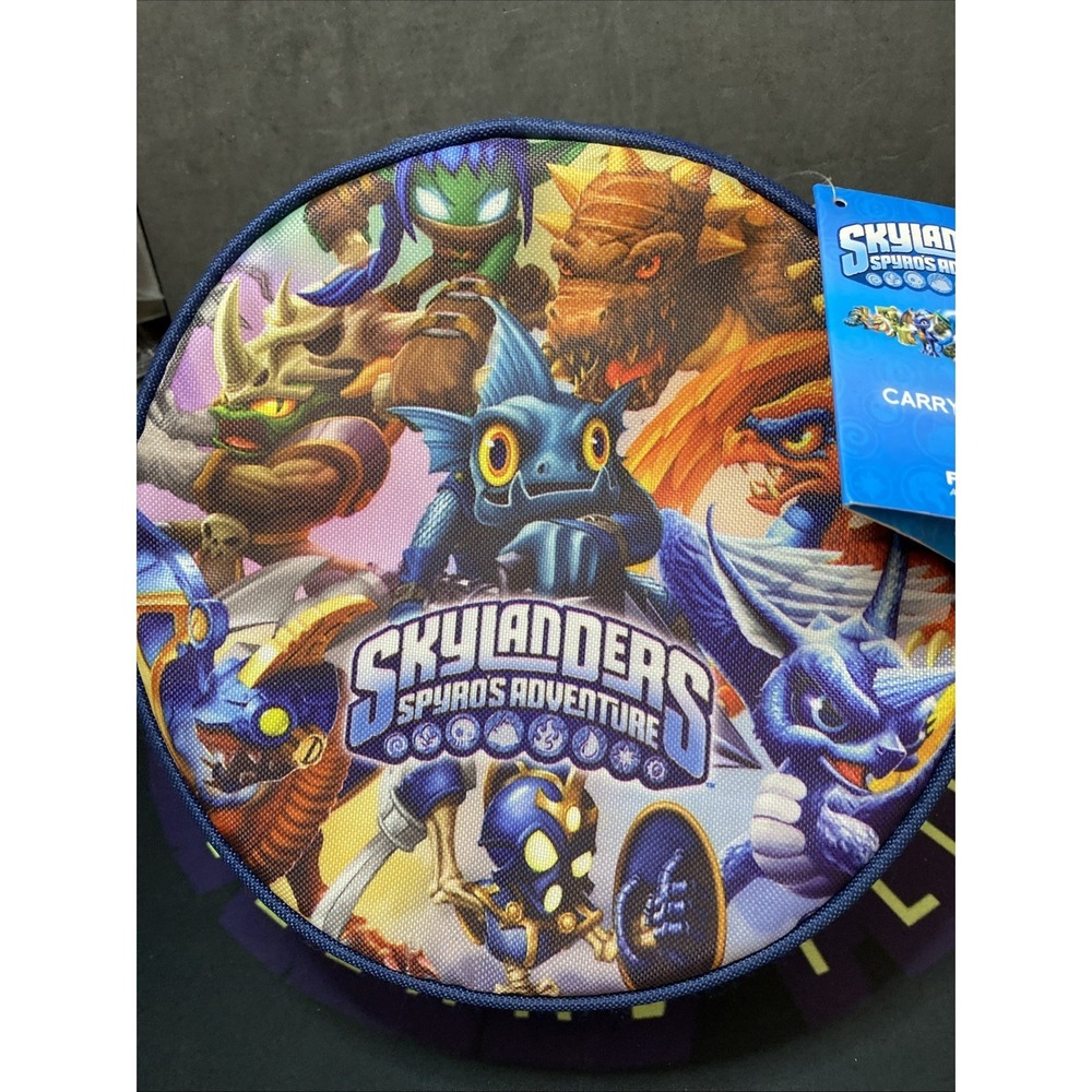 Skylanders Spyro's Adventure Round Carrying Case Or Lunchbox- NEW with Tags